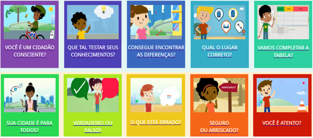 Veja nossos jogos infantis online – Escola Pública de Trânsito – DetranRS